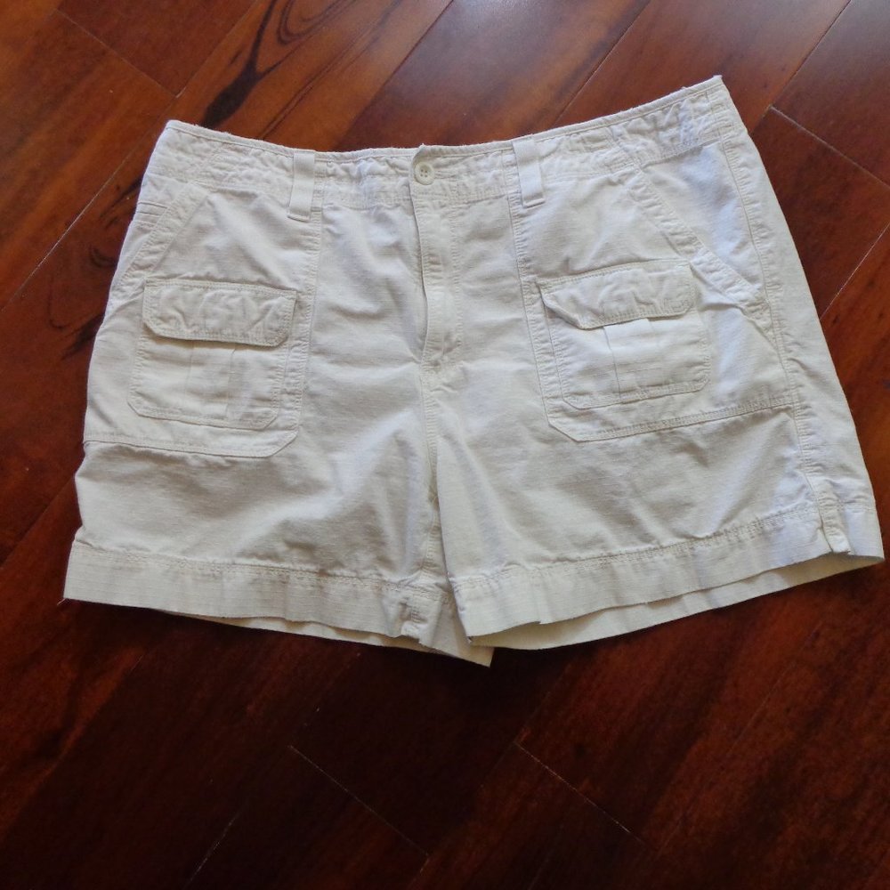 POLO JEANS RALPH LAUREN WHITE COTTON SHORTS SZ 14